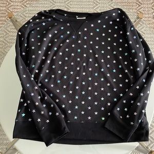 Star pattern long sleeve top